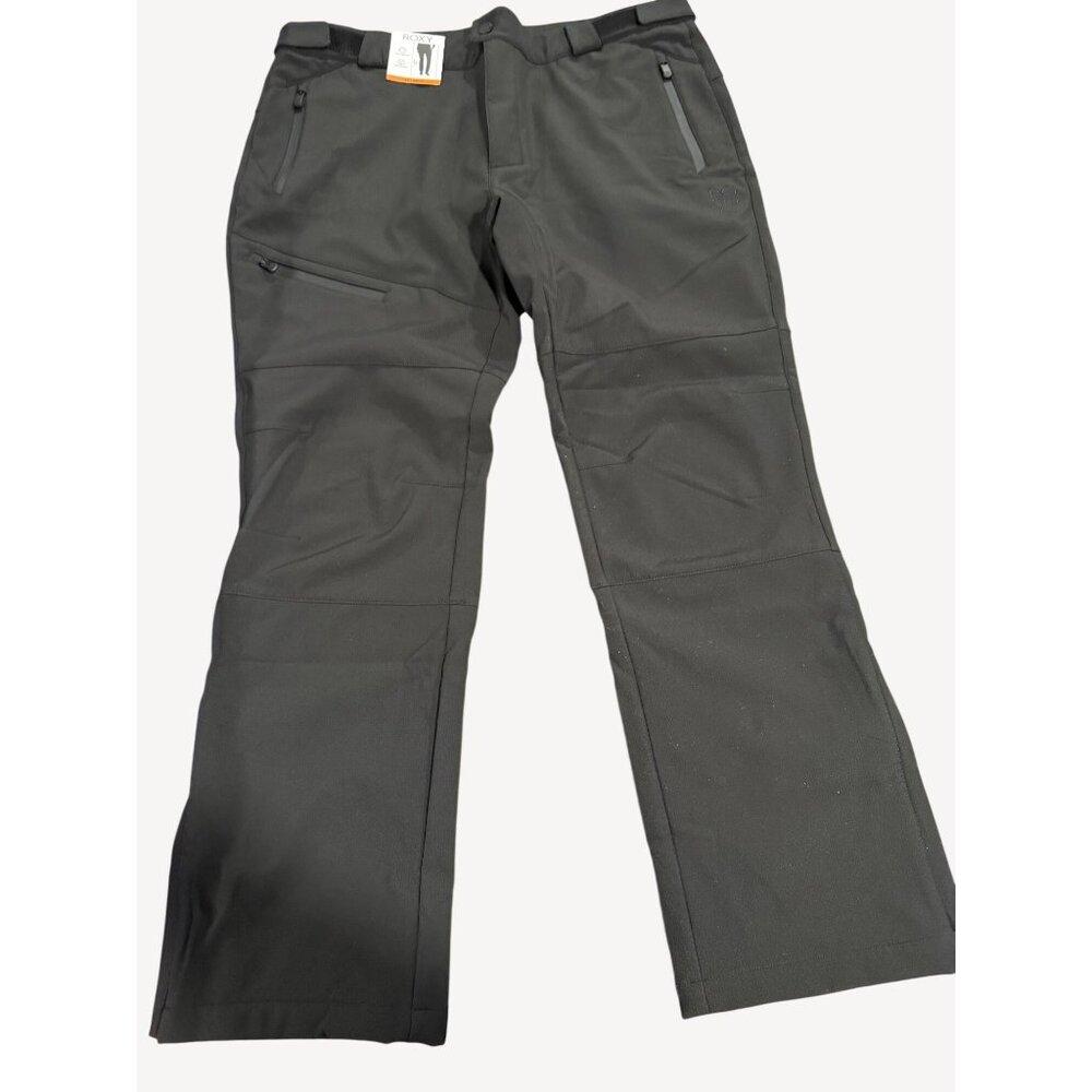 Roxy Womens XX-Large Black Water-Resistant Ski Pants With Zipper Pockets